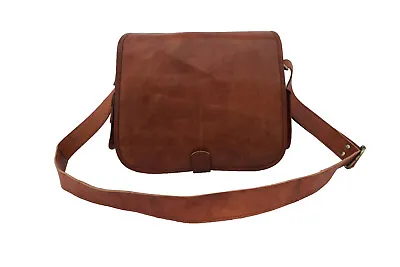 Vintage Leather Messenger Camera Bag DSLR SLR Padded Case Handbags Crossbody Bag • $69.99