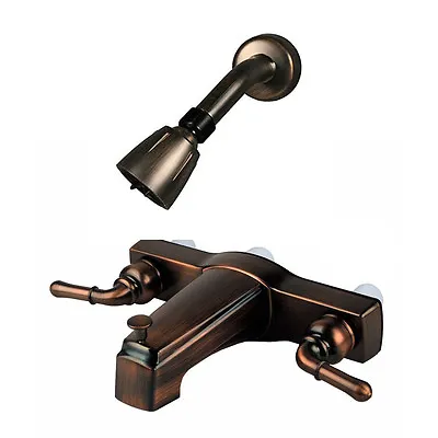 RV / Mobile Home 8  Tub Shower Faucet & Shower Head Oil Rubbed Bronze • $52.99