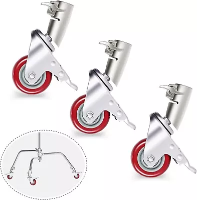 Neewer 3pcs Professional Swivel Caster Wheels Set W/ 75mm Dia For Neewer C-Stand • $56.29