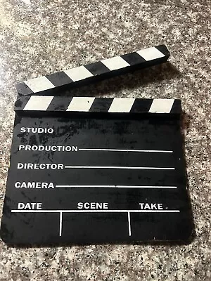 Movie Film Clap Board 8 X 7 Hollywood Clapper Board Wooden Film Movie Clapboard • $14.10