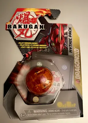 $17.99 • Buy Bakugan Mythic Pack DRAGONOID Translucent Orange Elemental Rare New Unopened