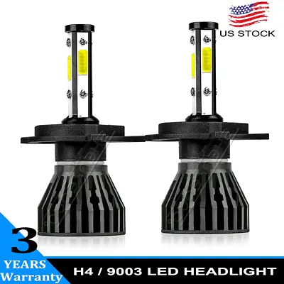 9003/H4  LED Headlight Conversion Kit High/Low Beam 6000K White Light Bulbs • $21.92