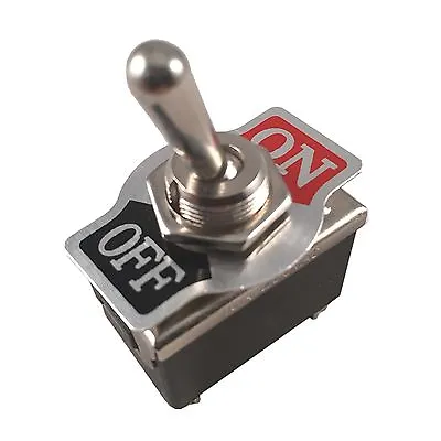$9.89 • Buy Metal Rocker Toggle Switch Heavy Duty 4 Pin DPST On/Off 2 Position Dash Car Boat