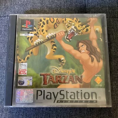Disney’s Tarzan - Sony PlayStation 1 - Platinum -PAL - Complete W/Manual • $15