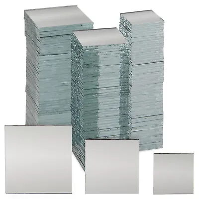 150 Pcs Square Mirror Tiles For Centerpieces Glass Mirrors For Crafts 3 Sizes • $13.99