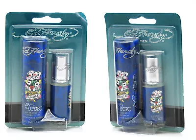 Love And Luck By Ed Hardy 0.25 Oz 7.5 Ml Eau De Toilette Spray Men (Lots Of 2) • $24.99