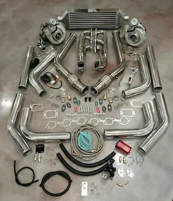 $1874 • Buy FOR Ford Mustang V6 3.8L TWIN TURBO T3T4 Turbocharger Kit Custom Built 550+ HP!