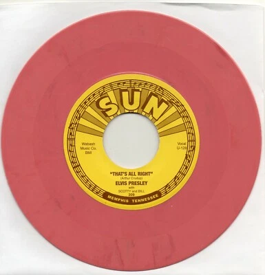 £24.99 • Buy ELVIS PRESLEY THAT'S ALL RIGHT / BLUE MOON OF KENTUCKY SUN Re-Issue PINK VINYL