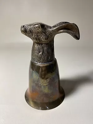 Vintage Rabbit Stirrup Solid Brass Long Ear Hare Bunny Cup Goblet Bar Decor • $42.81