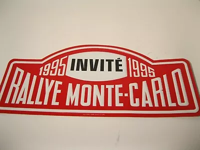 1995 Rallye Monte Carlo Sign Vintage! • $29.99