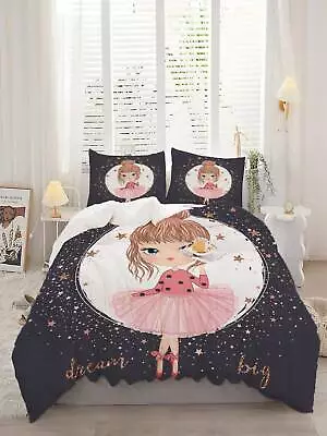 Set Cute Ballet Princess Bedding Cartoon Moon And Stars Bedding Sets • $43.99