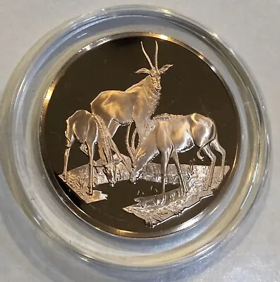 East African Wildlife Society Roan Antelope Coin Medal • $9.95