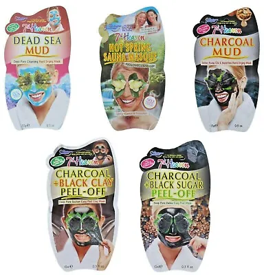 New Montagne Jeunesse 7th Heaven Face Masks Peel Off Masks Face Packs Skin Care • £1.79
