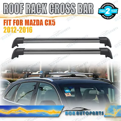 260kg Roof Rack Cross Bar For Mazda CX5 2012-2016 Alloy Lockable With Keys • $120.34