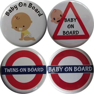 BABY ON BOARD Badge  50mm • £3.05