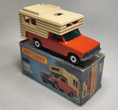 Matchbox Superfast 1-75 No38 Camper Van Boxed Near Mint Original Vintage Diecast • £21.99