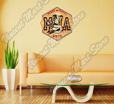 Mixed Martial Arts MMA Street Fight Wall Sticker Room Interior Decor 22 X22  • $19.99