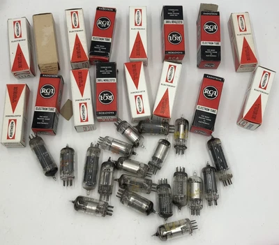 $34.99 • Buy Vintage Vacuum Radio Tubes & Empty Boxes Lot For Parts Not Working