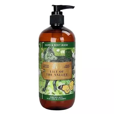 English Soap Company Vegan Lily Of The Valley 500ml Hand & Body Wash Bottle • £14.99