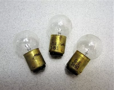 GE Miniature Bulbs 1491 2V .8A Qty 3 New • $8.98