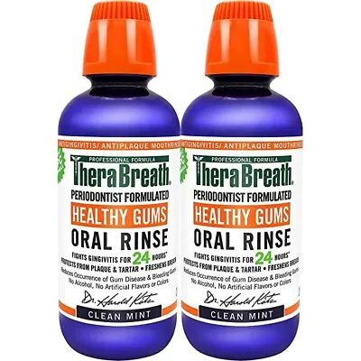 $23.99 • Buy TheraBreath Healthy Gums Periodontist Formulated 24-Hour Oral Rinse With CPC, Cl