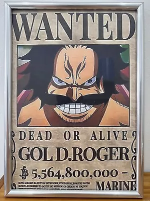 One Piece ROGER Anime Posters With Frame Get Free 1 Random Sticker Poster • $11.50