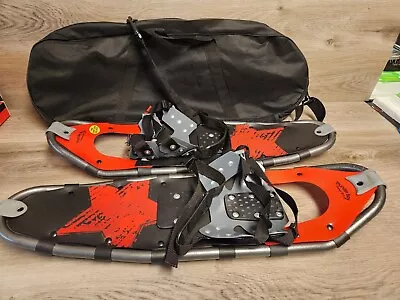 Thunder Bay Adult Snowshoes 8 X 28 / Poles / Carry Bag Sz. L • $26.95