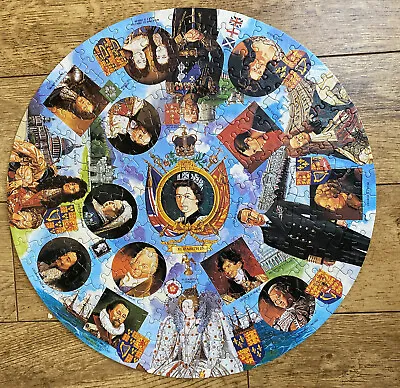 Waddingtons  250 Piece Circular Jigsaw Queen Elizabeth I To Queen Elizabeth II • £7.99