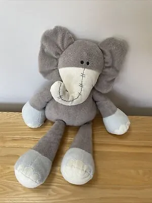 Mamas & And Papas Once Upon A Time Peanut Elephant Grey Soft Toy Comforter 17” • £13