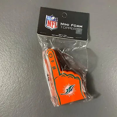 Miami Dolphins Mini Foam Topper Team Logo Sports Orange And Blue NFL Football • $3.19