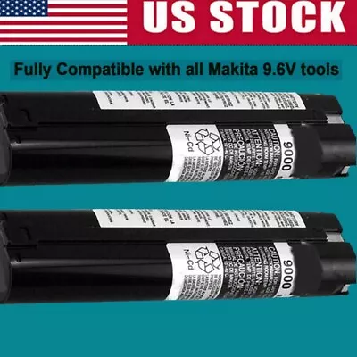 2 Packs For MAKITA 9.6 VOLT 3.6Ah Battery 9000 9001 632007-4 191681-2 9033 9102 • $17.99