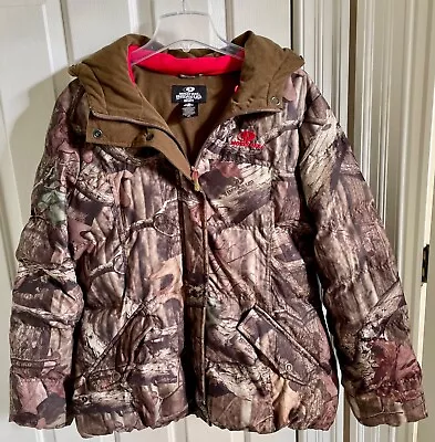 Mossy Oak Break-Up Infinity Insulated Puffer Jacket W Hood. Ladies XL (42-44). • $23.59