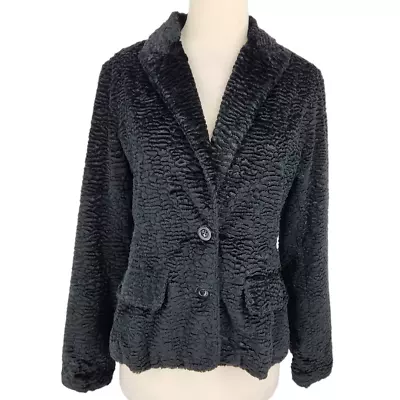 SALE Vintage Six Degrees Crushed Faux Fur Notched Collar Dinner Jacket  • $35