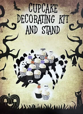 £2.99 • Buy Halloween Do Your Own Fancy Cupcake Decorating Kit And Stand.