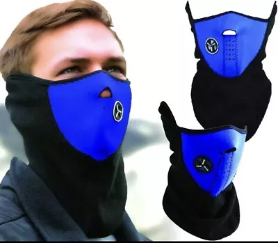 Face Mask Men Women Cycling Ski Neck Cover Motor Bike Motorcycle Winter Warm • £2.49