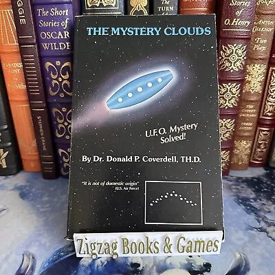 The Mystery Clouds UFO Donald P. Coverdell 1986 Trade Paperback Book Aliens • $10.40