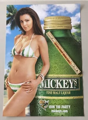 Mickeys Latina Hot Chick Poster Mickey Hornet Wide Mouth Sexy Woman Bar Beer Lot • $12