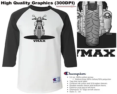 Yamaha VMax V-Max Motorcycle Biker DigiRods Champion Medium T Shirt - SALE • $22.95