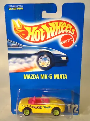 Vintage 1991 Hot Wheels Mazda Mx-5 Miata Blue Card #172 On Card • $4.99