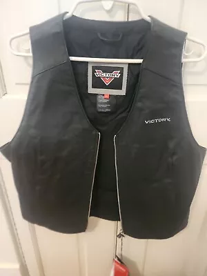 Victory Womens Leather Boarderland Vest-Size 2XL • $60