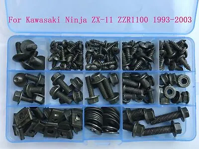 Fit Kawasaki Ninja ZX-11 ZZR1100 Fairing Bolts Bodywork Screws Kit 1993-2003 G30 • $29.27