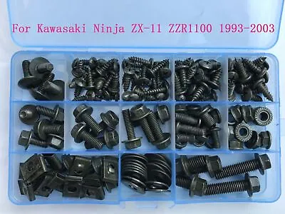 For Kawasaki Ninja ZX-11 ZZR1100 Fairing Bolts Bodywork Screws Kit 1993-2003 F30 • $26.39