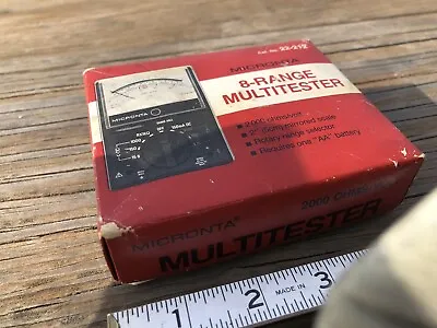 Micronta 8 Range Multitester Model 22-212 Box Tested Working • $19.99