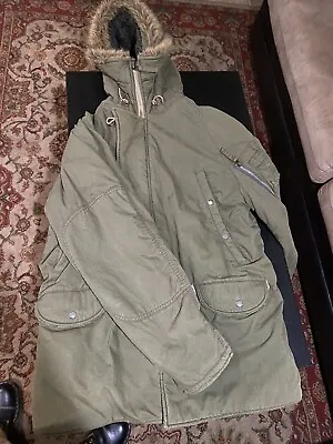 Abercrombie Fitch Military Parka Jacket Hooded Men • $40