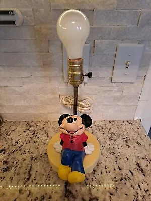 Vintage 1981 Walt Disney Productions Mickey Mouse Lamp And Nightlight  • $30