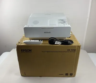 Epson PowerLite 725W WXGA 3LCD Laser UST Projector 4000 LUMENS - NEW (20974) • $799.99