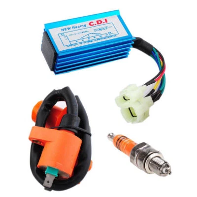 $10.50 • Buy RACING IGNITION COIL AC CDI SPARK PLUG FOR ATV DIRT BIKE CG 125cc 150cc 200cc