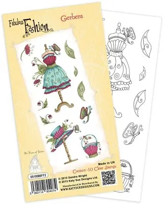 Katy Sue Designs Fabulous Fashion Clear Stamps • $19.95