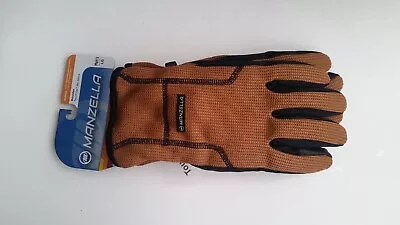 Manzella Boulder TouchTip Ski Gloves Men’s LG Warmer ~ New Brown • $14.99