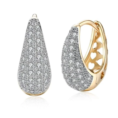 $25.95 • Buy Indian Bollywood Gold Plated Crystal Earrings Set For Girls And Women